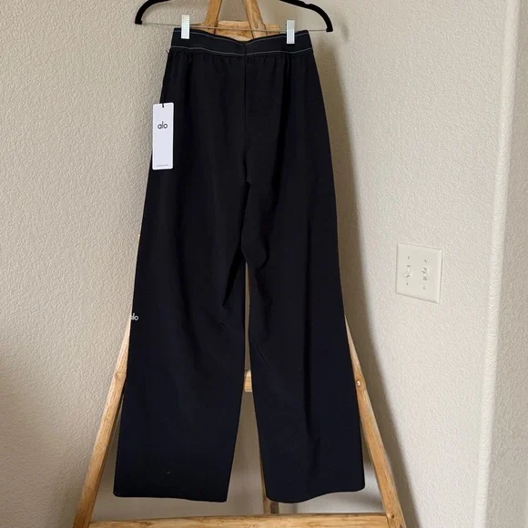 ALO Yoga Black Wide-Leg Lounge Pants - Picture 11 of 11